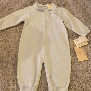 Infant one piece sweater with snaps
